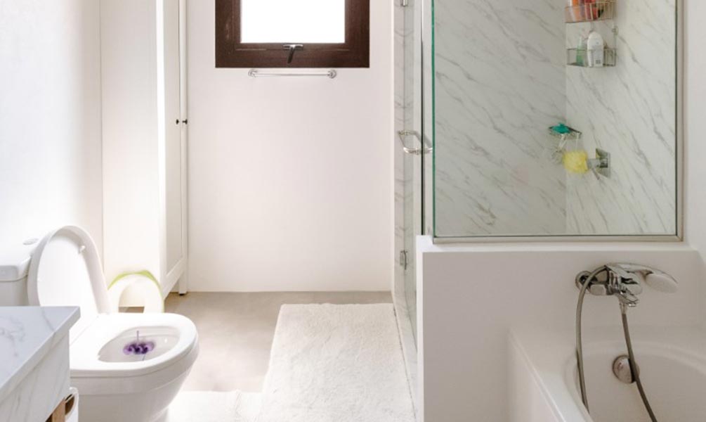 Après salle de bain rénovée par covering
