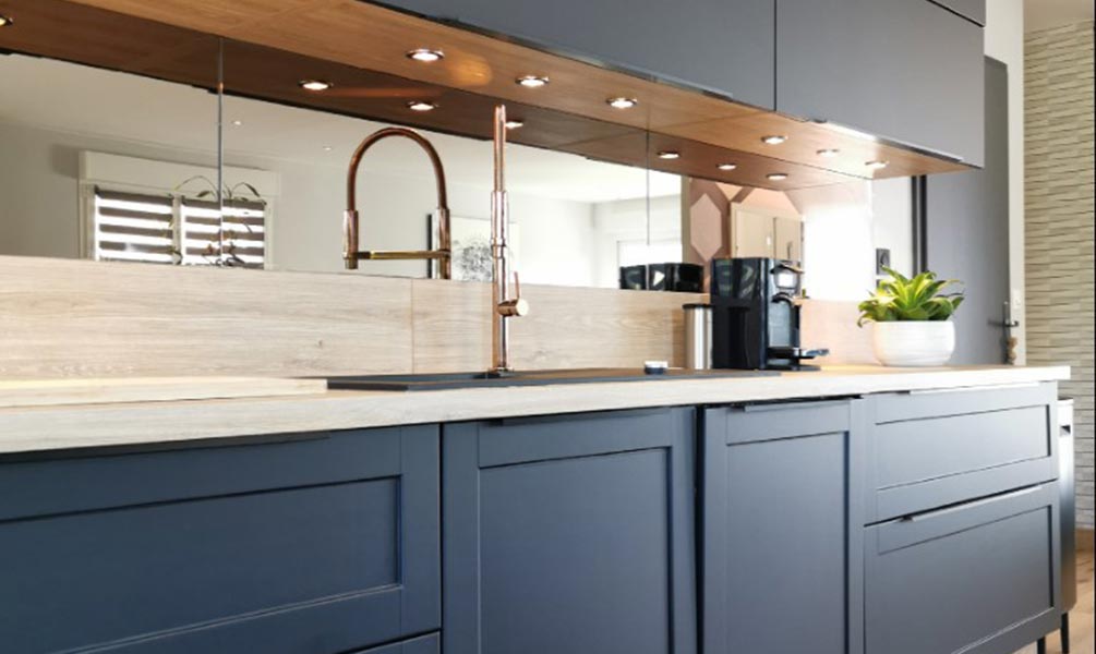 Après rénovation cuisine en soft gris anthracite